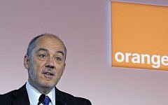 French telecom operator Orange CEO Stephane Richard in Paris, February 17, 2014. (AFP/ERIC PIERMONT)