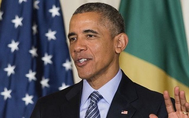 US President Barack Obama speaks during a joint press conference with Brazilian President Dilma Rousseff in the East Room of the White House in Washington, DC, June 30, 2015. (AFP PHOTO / SAUL LOEB) US President Barack Obama speaks during a joint press conference with Brazilian President Dilma Rousseff in the East Room of the White House in Washington, DC, June 30, 2015. (AFP PHOTO / SAUL LOEB)