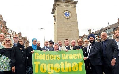 A pre-rally response, 'Golders Green Together,' is still due to take place on Friday, July 3. This campaign has been led by the anti-racist organization Hope Not Hate, the London Jewish Forum and the Board of Deputies and enlisted the support of local Christians and Muslims. (courtesy)
