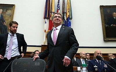 Defense Secretary Ashton Carter appears before the House Armed Services Committee on Capitol Hill, June 17, 2015 in Washington, DC. (Mark Wilson/Getty Images/AFP)