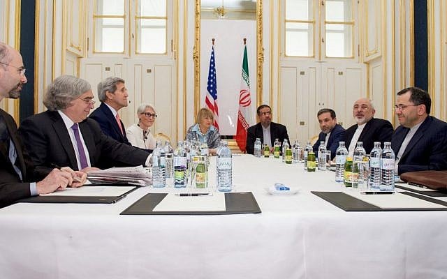 Negotiators from six world powers and Iran meet for high-level nuclear talks in Vienna, Austria, on June 27, 2015. (US State Department) Negotiators from six world powers and Iran meet for high-level nuclear talks in Vienna, Austria, on June 27, 2015. (US State Department)