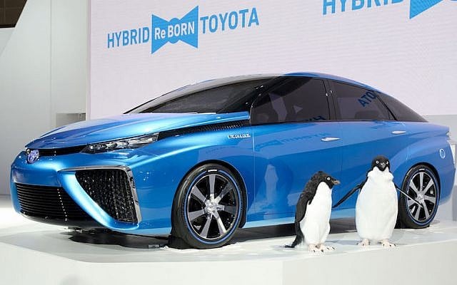 The Toyota Mirai hydrogen-powered concept vehicle (Courtesy) The Toyota Mirai hydrogen-powered concept vehicle (Courtesy)