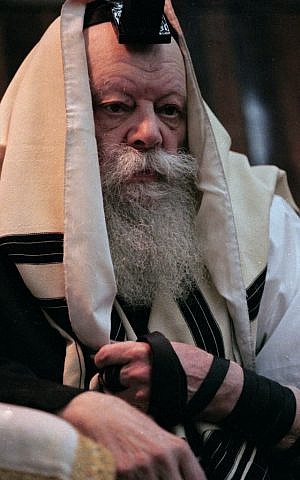 Menachem Schneerson, Rebbe of the Jewish ultra-Orthodox Chabad-Lubavitch movement, listens to a Torah reading during morning prayers at the Lubavich headquarters in Brooklyn, N.Y., in March 1992. (AP Photo/Mike Albans) Menachem Schneerson, Rebbe of the Jewish ultra-Orthodox Chabad-Lubavitch movement, listens to a Torah reading during morning prayers at the Lubavich headquarters in Brooklyn, N.Y., in March 1992. (AP Photo/Mike Albans)