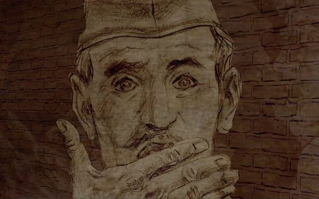 Animation drawing from 'Karski & The Lords of Humanity' by Tomasz Niedzwiedz. (Courtesy)