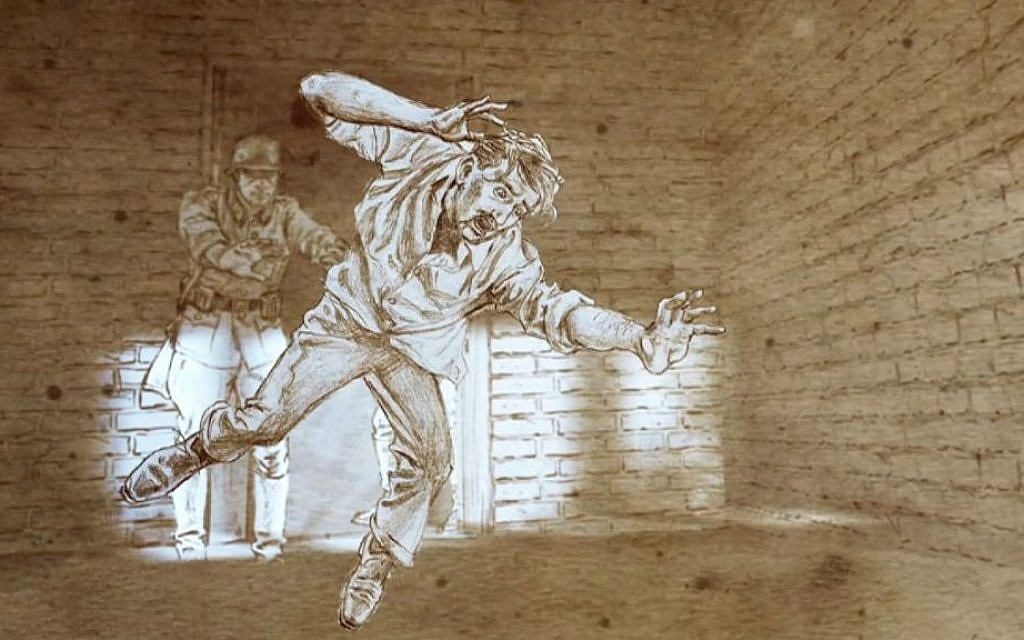 Animation drawing from 'Karski & The Lords of Humanity' by Tomasz Niedzwiedz. (Courtesy)
