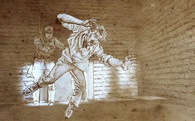 Animation drawing from 'Karski & The Lords of Humanity' by Tomasz Niedzwiedz. (Courtesy)
