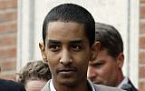Robel Phillipos leaves federal court after being sentenced in Friday, June 5, 2015, in Boston. (AP/Bill Sikes)