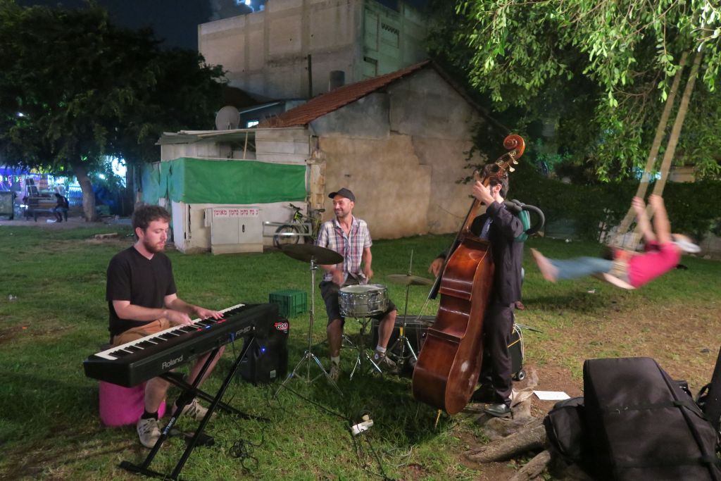 Listening to some jazz at the PopUp Park, part of the White City events last week (Courtesy Brandon Berry)