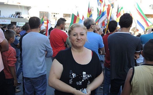 Rima Romia was one of the first brides to cross from Syria to Israel in 1986. She has only been back to visit her family in Syria once since then. But if the border were open, she would go back in a heartbeat. (Melanie Lidman/Times of Israel) 