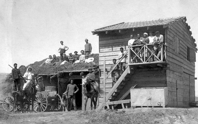 Socialist collectives of European immigrants, soon known as the kibbutz, in the early days of the Zionist movement. (Courtesy of Yad Yitzhak Ben Zvi/ via JTA)