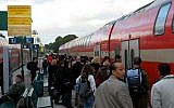 The Binyamina train station, February 19, 2008 (Chen Leopold/Flash 90)