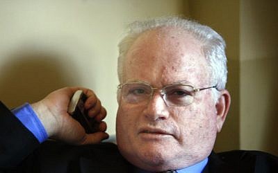 Amos Gilad, head of the Defense Ministry’s political-security division. (Yossi Zamir/Flash 90) 