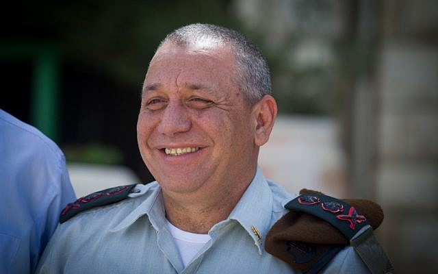IDF chief of staff Gadi Eisenkot at a ceremony in Jerusalem, on March 25, 2015. (Miriam Alster/FLASH90) IDF chief of staff Gadi Eisenkot at a ceremony in Jerusalem, on March 25, 2015. (Miriam Alster/FLASH90)
