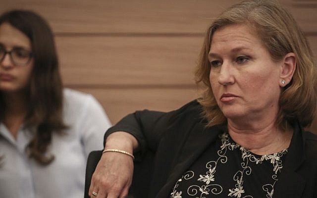 Zionist Union MK Tzipi Livni in a Knesset committee meeting, June 3, 2015. (Hadas Parush/Flash90)