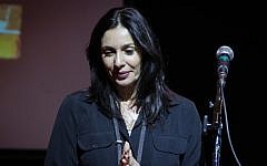 Culture Minister Miri Regev speaks at an award ceremony for Israeli theater, in Tel Aviv, on June 19, 2015.  (FLASH90)