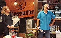 Gadi Yarkoni (R) of the Eshkol Regional Council (Facebook)