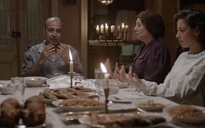 A scene from the Egyptian drama Haret al-Yahood, or Jewish Quarter, broadcast over Ramadan 2015. (YouTube screenshot)
