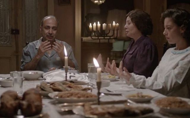 A scene from the Egyptian drama Haret al-Yahood, or Jewish Quarter, broadcast over Ramadan 2015. (YouTube screenshot)