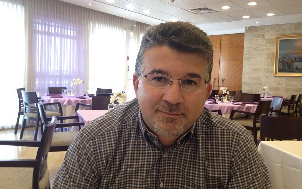MK Youssef Jabareen of the Joint (Arab) List at the Knesset, June 9, 2015 (Elhanan Miller/Times of Israel)