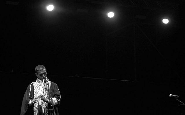 A Bedouin flutist preforms at the concert (courtesy/Noam Ekhaus) A Bedouin flutist preforms at the concert (courtesy/Noam Ekhaus)