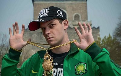 Jesse Appell, an American comedian living in Beijing, finds that Chinese audiences are eager to hear about his Jewish background. (Courtesy of Jesse Appell/JTA)