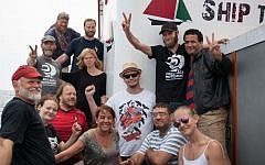 File: Crew members aboard the Marianne ship (Pablo Miranzo , Ship to Gaza-Sweden, via AP)