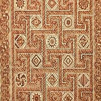 Detail of a geometric mosaic from Khirbat al-Minya (photo courtesy of Mendel Nun,The Preservation for Generation project" ; The Yigal Allon Center, Israel; The Judaica Division of Harvard Library) Detail of a geometric mosaic from Khirbat al-Minya (photo courtesy of Mendel Nun,The Preservation for Generation project" ; The Yigal Allon Center, Israel; The Judaica Division of Harvard Library)