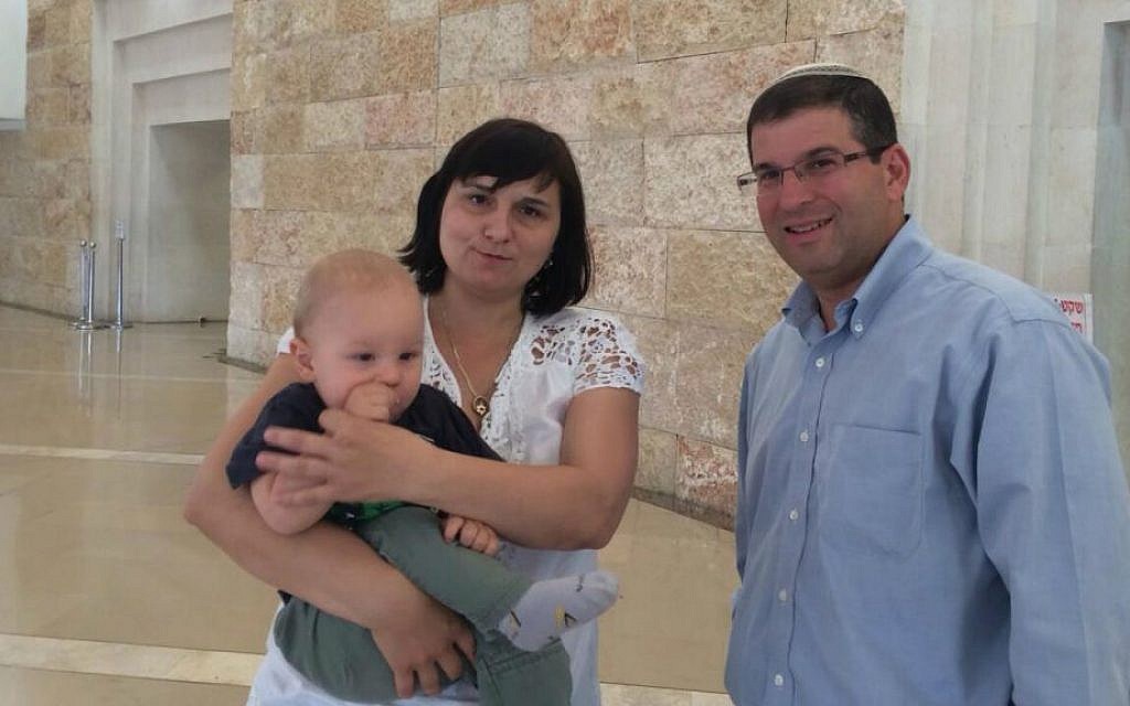 Head of Itim Rabbi Seth Farber and Supreme Court petitioner Martina Ragacova at the Supreme Court in Jerusalem, June 30, 2015. (courtesy Itim) Head of Itim Rabbi Seth Farber and Supreme Court petitioner Martina Ragacova at the Supreme Court in Jerusalem, June 30, 2015. (courtesy Itim)