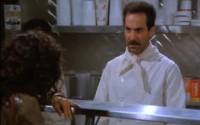 The Soup Nazi holds court (Courtesy NBC)