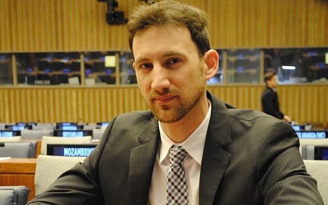 Member of the Israeli delegation to the United Nations Yotam Goren. (Israeli delegation to the UN)