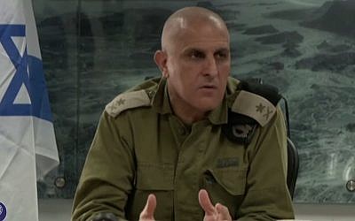 Head of the IDF Southern Command, Sami Turgeman (YouTube screen capture/IDF)