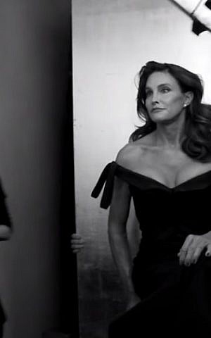 Caitlyn Jenner during her recent photo shoot for a Vanity Fair cover (YouTube screen capture)