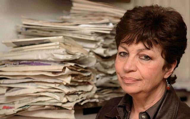Bulgarian Jew Claire Levy in Sofia in 2012. (Courtesy of talesofladino.wordpress.com/ via JTA)