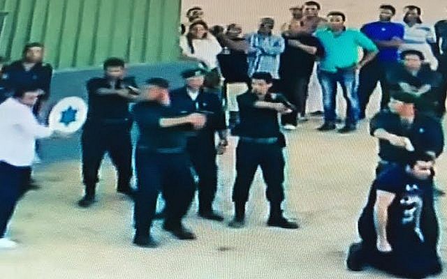 Syrian actor Bassem Yakhour, on his knees with a gun at his head, believes he is about to be executed by Israelis in this June 2015 Egyptian TV prank (Channel 2 screenshot) Syrian actor Bassem Yakhour, on his knees with a gun at his head, believes he is about to be executed by Israelis in this June 2015 Egyptian TV prank (Channel 2 screenshot)