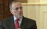 Head of the Jewish Leadership Council and the chair of David Cameron's Holocaust Commission Mick Davis. (Screenshot)