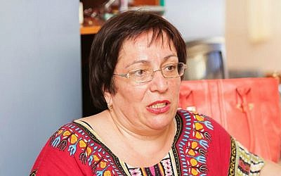 A physics teacher, Olga was forced to flee from Donetsk to Zaporozhye (photo credit: Anna Moskalkova/WJR)