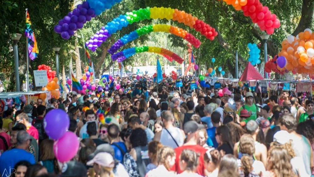 Thousands attend 17th annual Pride Parade in Tel Aviv on June 12, 2015. (Alexi Rosenfeld) Thousands attend 17th annual Pride Parade in Tel Aviv on June 12, 2015. (Alexi Rosenfeld)