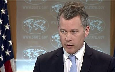 US State Department spokesman Jeff Rathke (YouTube screen capture)