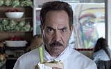 Larry Thomas, Seinfeld's notorious soup Nazi, in an Israeli Pepsi Max commercial (YouTube screen cap)