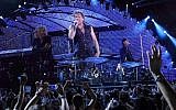 (The rock band Bon Jovi performing live at the Olympic stadium during the 2011 open air tour in Athens, July 20th 2011.  via Shutterstock)
