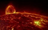 A high-definition image of the sun, released by NASA, June 2015 (YouTube screenshot)