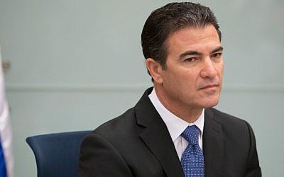 National Security Adviser and former deputy head of the Mossad, Yossi Cohen, at the Knesset Foreign Affairs and Defense Committee on September 2, 2014 (Noam Revkin Fenton/ Flash 90)