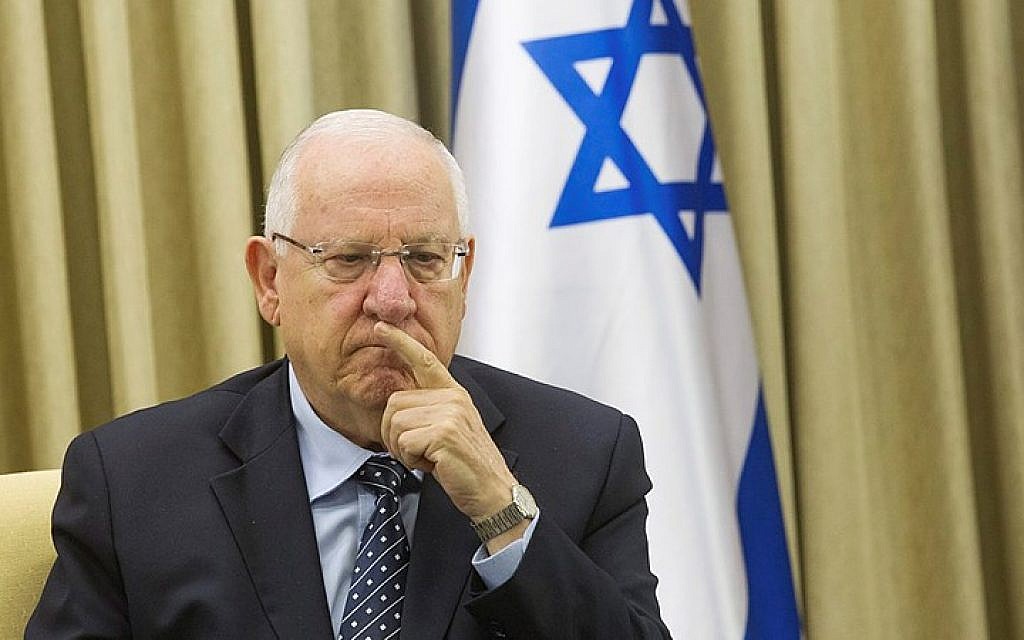 President Reuven Rivlin, at his residence in Jerusalem on May 28, 2015. (Miriam Alster/FLASH90)