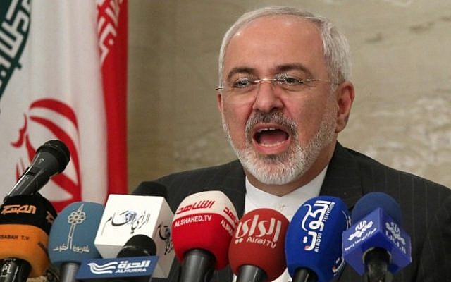Iran's Foreign Minister Mohammad Javad Zarif delivers a speech during a press conference in Kuwait City on July 26, 2015. (Yasser al-Zayyat/AFP) Iran's Foreign Minister Mohammad Javad Zarif delivers a speech during a press conference in Kuwait City on July 26, 2015. (Yasser al-Zayyat/AFP)