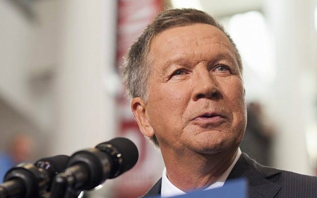 Ohio Governor John Kasich announcing his 2016 presidential candidacy at Ohio State University in Columbus, Ohio, on July 21, 2015. (Ty Wright/Getty Images/AFP) Ohio Governor John Kasich announcing his 2016 presidential candidacy at Ohio State University in Columbus, Ohio, on July 21, 2015. (Ty Wright/Getty Images/AFP)