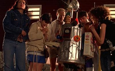 In the movie "Wet Hot American Summer," with a piece of NASA's Skylab space station hurtling toward the camp rec hall, the science geeks say a Hebrew prayer that their deflector — powered by a Dungeons &amp; Dragons dice — will save the day (JTA)