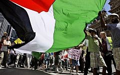Members of the Palestinian community and their supporters rally in central Sydney, Jan. 18, 2009 (AP Photo/Rick Rycroft, File)