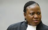 Prosecutor Fatou Bensouda at the International Criminal Court in The Hague, Netherlands, December 18, 2012. (AP/Robin van Lonkhuijsen, Pool)