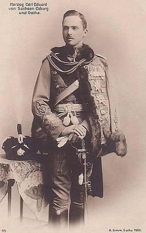 Charles Edward, Duke of Saxe-Coburg and Gotha, in 1905. (public domain via wikipedia)
