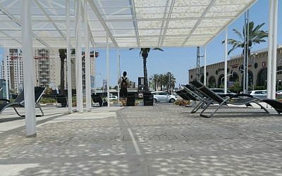 One of the Holon Design Museum winners in its urban shade exhibit, titled Cloud Seeding (Photo credit: Luke Tress)